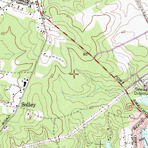 Topographic Map of Brandon Woods Energy Business Center, MD