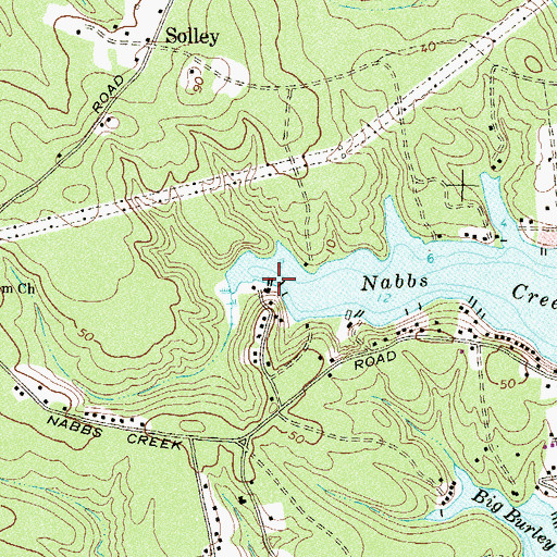 Topographic Map of Brightwater Beach Yacht Club, MD