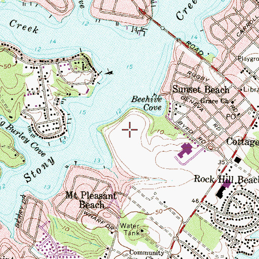 Topographic Map of Elizabeths Landing, MD