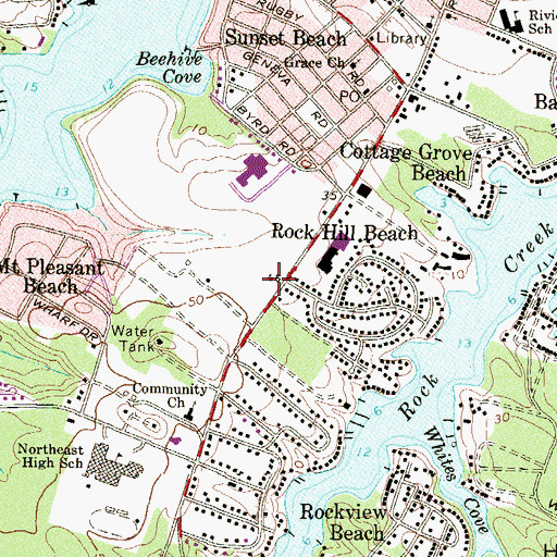 Topographic Map of Emmanuel Lutheran Church, MD