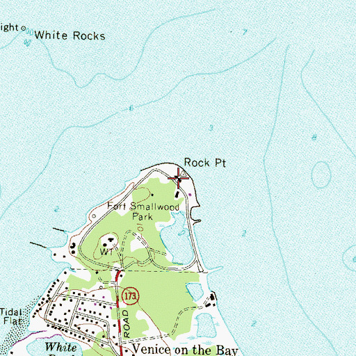 Topographic Map of Fort Smallwood (historical), MD