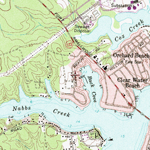 Topographic Map of Independent Gospel Church, MD