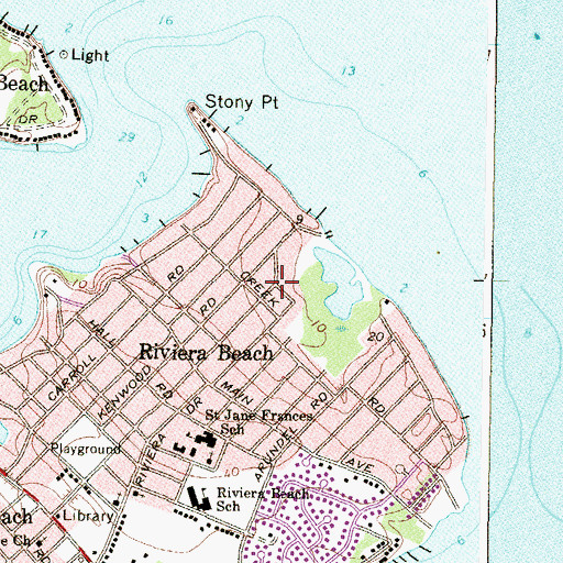 Topographic Map of Lake View, MD