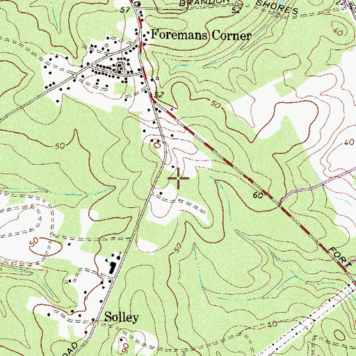 Topographic Map of Marley Neck Industrial Park, MD