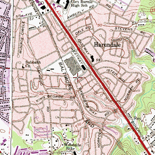 Topographic Map of Maryland Rifle Range (historical), MD