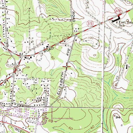 Topographic Map of Orr Acres, MD