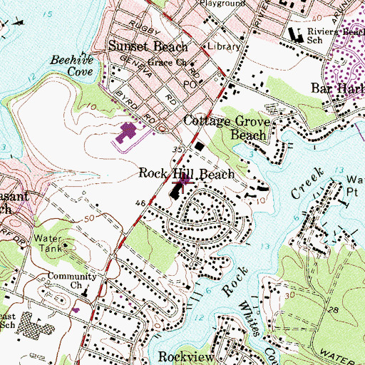 Topographic Map of Pine Grove Village Shopping Center, MD
