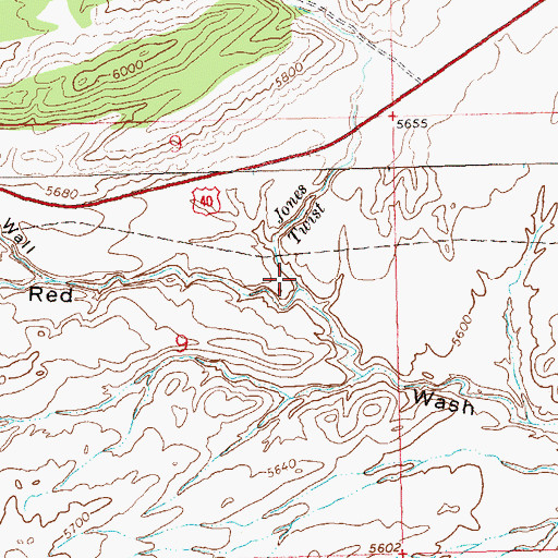 Topographic Map of Jones Twist, CO