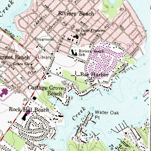 Topographic Map of Rock Creek Park, MD