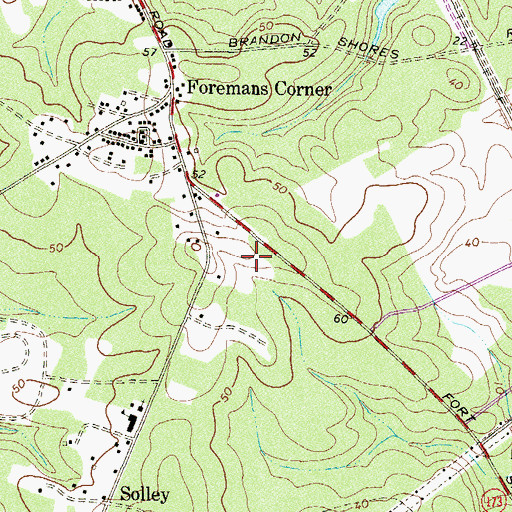 Topographic Map of Solley Park, MD