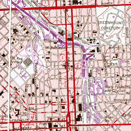 Topographic Map of Christ Episcopal Church, MD