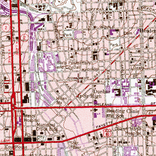 Topographic Map of Christs Institute Church, MD