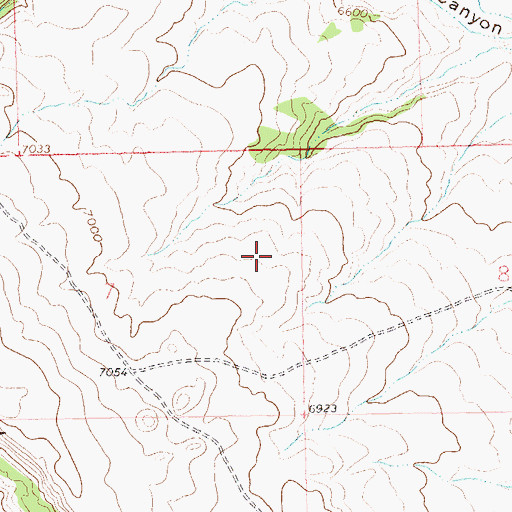 Topographic Map of Skull Creek Rim, CO