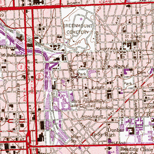 Topographic Map of Highway Christian Church of the Apostolic Faith, MD
