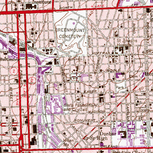Topographic Map of Johnson Square, MD