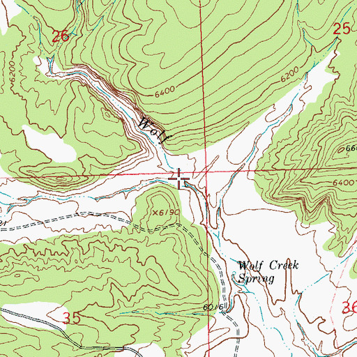 Topographic Map of The Sloughs, CO