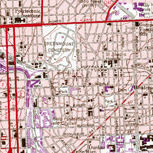 Topographic Map of Mount Sinai Baptist Church, MD