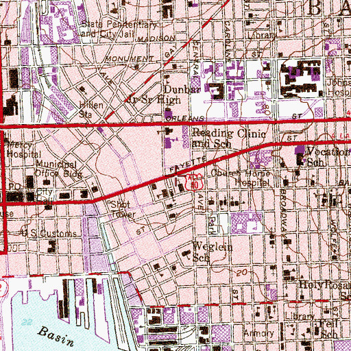 Topographic Map of Old Friends Meeting House, MD