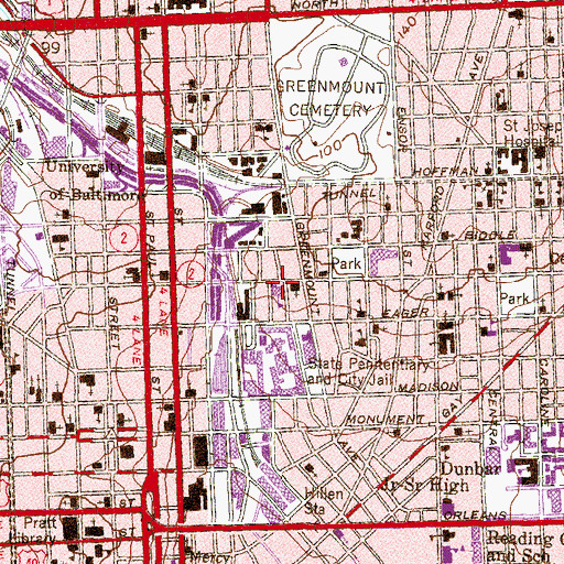 Topographic Map of Saint Francis Chapel, MD
