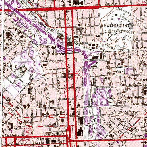Topographic Map of Sharon Seventh Day Adventist Church, MD