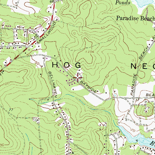 Topographic Map of Alloway, MD