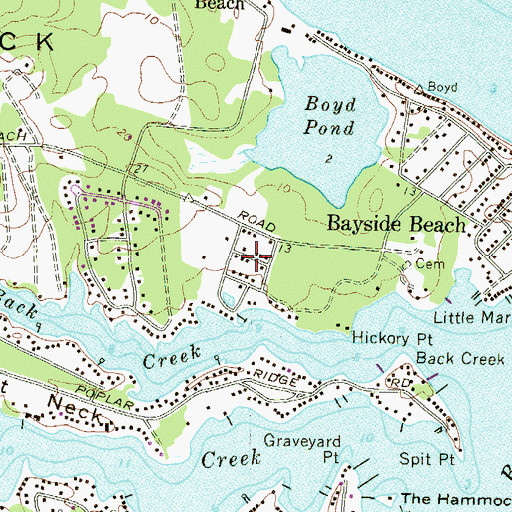Topographic Map of Bodkin Manor, MD