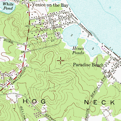 Topographic Map of Chase Wood Run, MD
