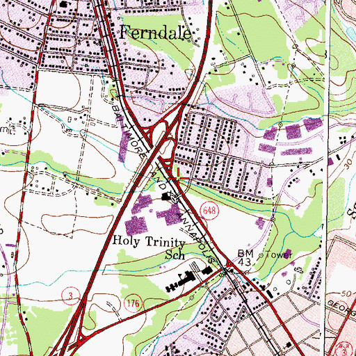 Topographic Map of Cromwell (historical), MD