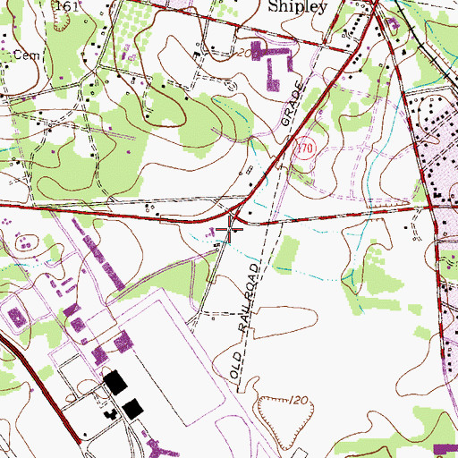 Topographic Map of Friendship Church (historical), MD