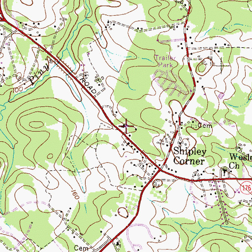 Topographic Map of Harman Elementary School (historical), MD