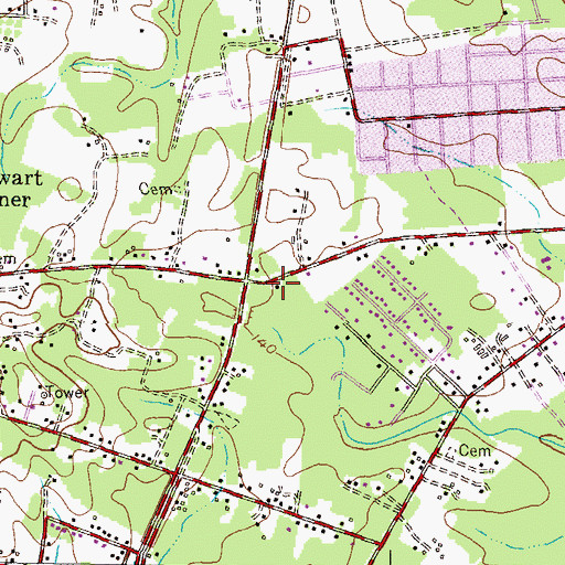 Topographic Map of Severn Christian and Missionary Alliance Church, MD