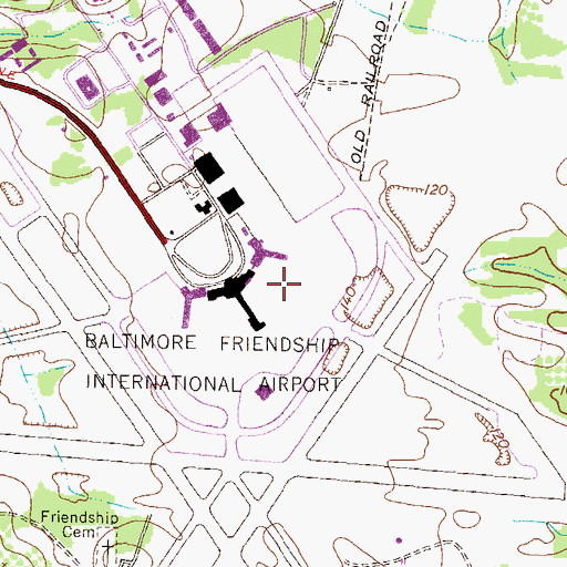 Topographic Map of Wellham Crossroads (historical), MD
