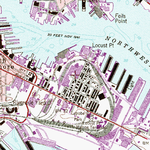 Topographic Map of Christ United Church, MD