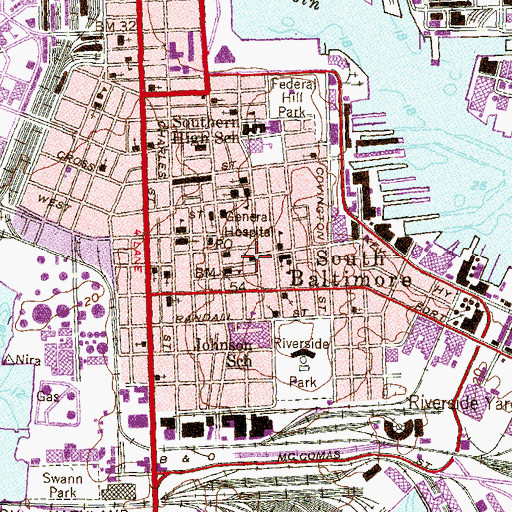 Topographic Map of Church of God, MD