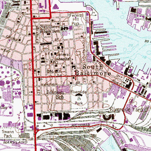 Topographic Map of Good Shepherd United Methodist Church, MD