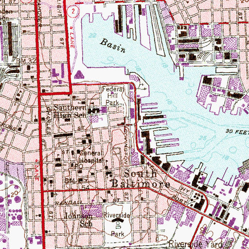 Topographic Map of Sailors Union Bethel Church, MD