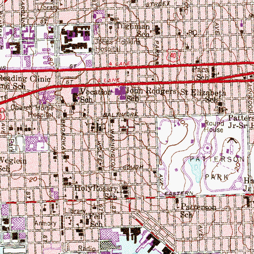 Topographic Map of Saint Andrews Russian Orthodox Church, MD