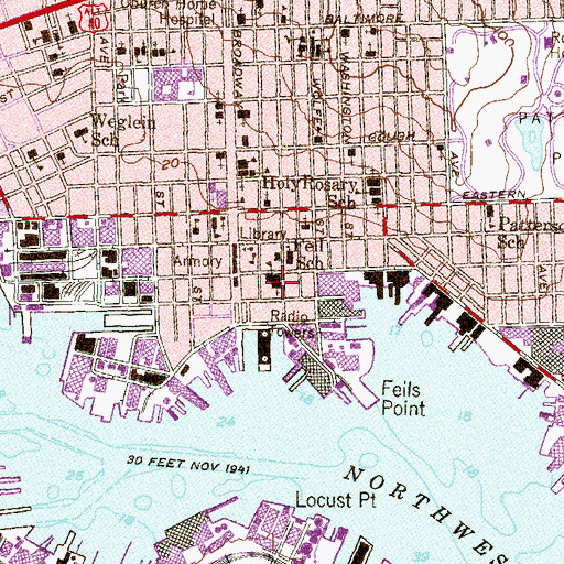 Topographic Map of Saint Stanislaus Roman Catholic Church, MD