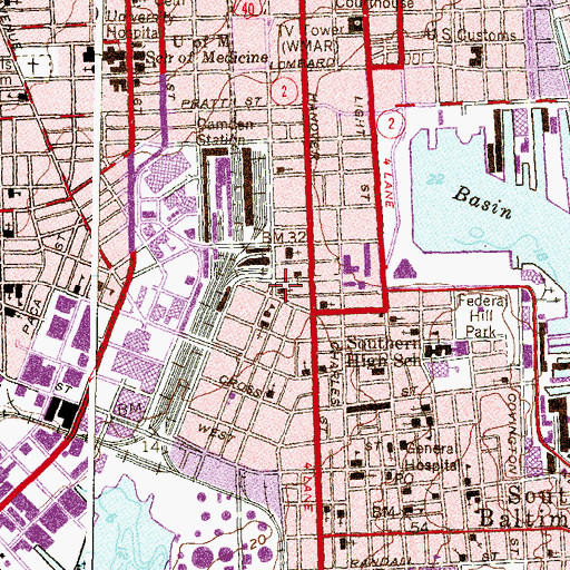 Topographic Map of Church of the Lord Jesus Christ of the Apostolic Faith, MD