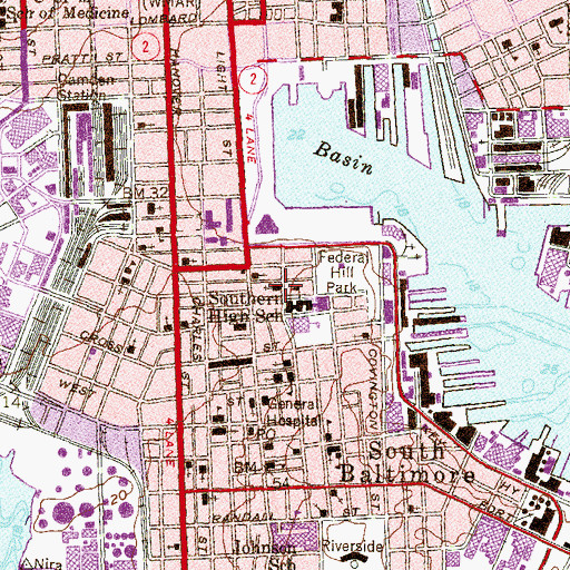 Topographic Map of Faith Tabernacle, MD