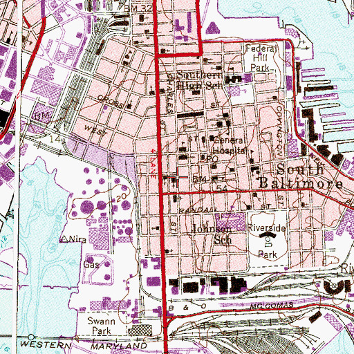 Topographic Map of Grace United Church of Christ, MD