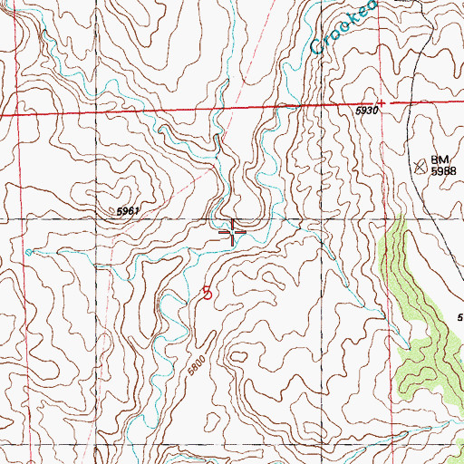 Topographic Map of North Fork Sagebrush Creek, CO