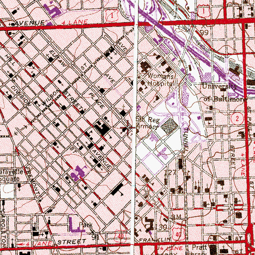 Topographic Map of Mount Calvary of the Pentecostal Faith Church, MD