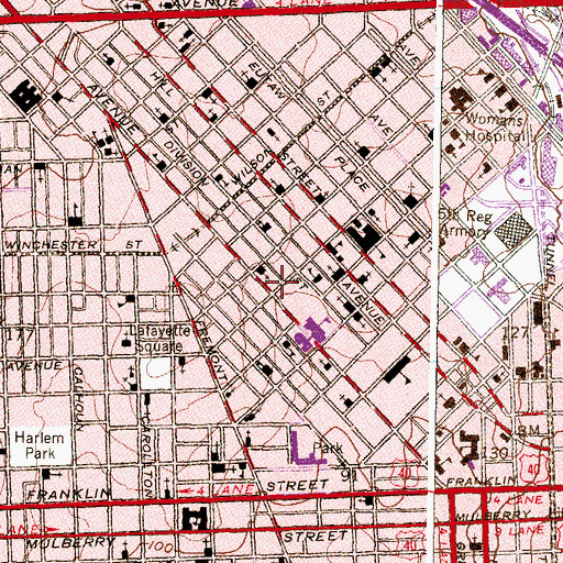 Topographic Map of Providence Baptist Church, MD