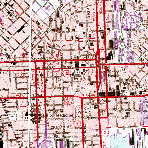 Topographic Map of Saint Alphonsus Roman Catholic Church, MD