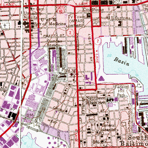 Topographic Map of Saint Josephs Roman Catholic Church, MD
