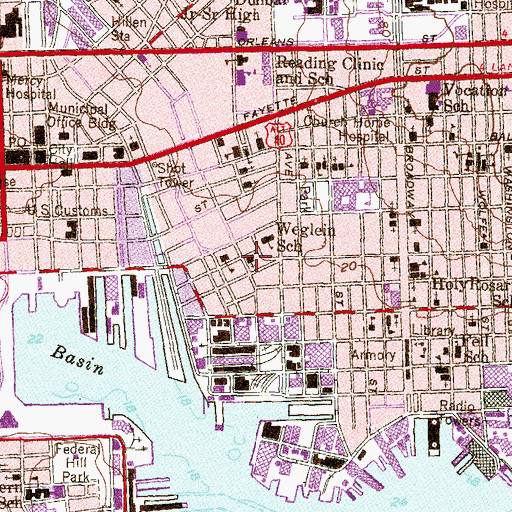 Topographic Map of Saint Leo Roman Catholic Church, MD
