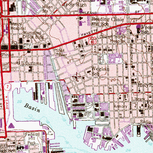 Topographic Map of Saint Leos School, MD