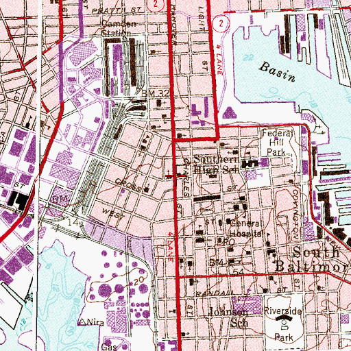 Topographic Map of Saints Stephen and James United Lutheran Church, MD