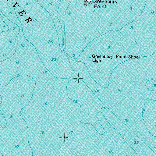 Topographic Map of Annapolis Roads, MD